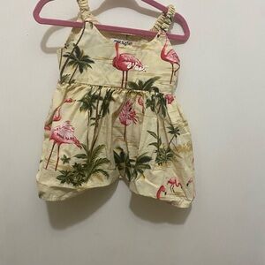 Flamingo Print Dress